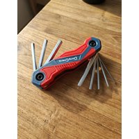 AliExpress NONE 8-in-1 Folding Flat Head Hex Key Set, CR-V Allen Wrench Kit with Matte Chrome, Portable Repair Tool for Furniture Assembly Bike
