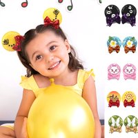 1 Pairs Cartoon 2.8 ''Pailletten Muisoren Strik Clips Festival Feest Pailletten Strikjes Haarspelden Diy Haaraccessoires