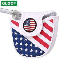 USA Mallet Putter Cover Headcover Magnetic Golf Head Covers Headcovers Club Protective Equipment Fit All Putters Durable