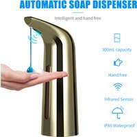 400mL Automatic Soap Dispenser Infrared Hand-free Touchless Soap Dispenser Dish Liquid Lotion Gel Shampoo Chamber Auto Hand Soap