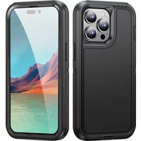 3 in 1 Defend Armor Shockproof Case For iPhone 11 12 13 14 15 Plus 16 17 Pro Max 7 8 SE 2022 Xs XR Plastic Frame TPU Back Cover
