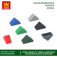 Wange 224Pcs/lot 3044C Slope 2 x 1 Double with Bottom StudBuilding Blocks Moc Color Accessories Compatible with Brick DIY Parts