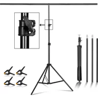 SH-Ständer für Hintergrundwände, Fotografie, verstellbare Halterung, Studio-Fotosystem für Vlies-Musselin-Hintergründe