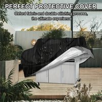Heavy-Duty BBQ Grill Cover, Outdoor Grill Cover with Adjustable Drawstring,UV Protection, Wind and Dust Resistant