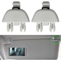 2Pcs For Audi A6 C6 VW Passat B7 Polo Skoda CITIGO RAPID 6R0857561Y20 Car Sun Visor Hanger Clip Holder Retainer Hook