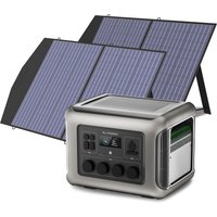 ALLPOWERS R2500 Solar Generator 2500W 1920Wh Portable Power Station & SP027 100W Foldable Solar Panels Charger for Camping home