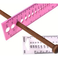 1pc Knitting Needle Gauge Ruler Knitting Crochet Needle Size Checker Measurement Tool for Knitting Weaving Crafts