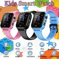 Kids Smart Watch Multifunctional Waterproof SOS GPS Camera HD Call Voice Chat Games LED Flashlight Weather Alarm Smartwatch 2026
