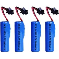 14500 rechargeable battery 3.7V 800mAh lithium battery with SM/2P plug smart protection board charger for toy gaming controller
