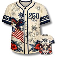 SEASONMARK 2026 USA 250th Anniversary High-Quality Baseball Jersey Unisex Fashionable Team Sportswear for All Ages