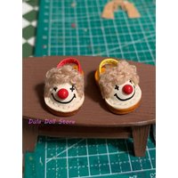 2026 Dula Doll Handmade Circus Clown Sandals Leather Shoes for Feet 2.0cm OB11 GSC Dolls