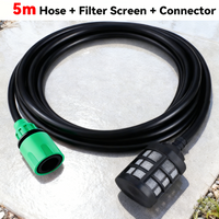 5m/10m/15m/20m Cordless Lithium High-Pressure Car Wash Gun Water Inlet Hose, Household Washer Pipe, 3/8" Flexible Suction Hose image 3