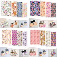 Spring Flowers Colorful Pattern Polymer Clay Watercolor Transfer Paper Pottery Earrings Jewelry Soluble Disposable Sticker Tools