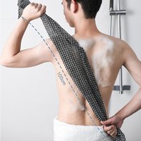 1Pc Rubbing Towel Taking a Shower Pulling Back Long Strip Tool Painless Rubbing Mud Double Sided Shower Strip