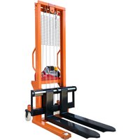Manual Hydraulic Pallet Stacker Hand Forklift Lifter 1.6m/2m High Lift with Adjustable Forks