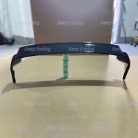 For Mini R50 R53 R56 GP Style Fiberglass Rear Spoiler Glossy Black Roof Wing Hatchback Fiber Glass Splitter Lip Trunk Trim Kit