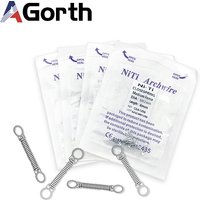 10pcs Dental Orthodontic Tooth Single Anterior Open Close Coil Springs Niti Materials 6/9/12 Consumables Material for Dentist