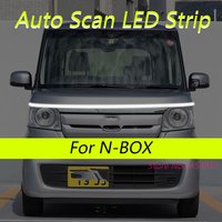 DRL Auto Scan Starting LED Strips For Honda N-BOX 2011-2025 Car Hood Light Flexible Headlights Welcome Light 59 Inch