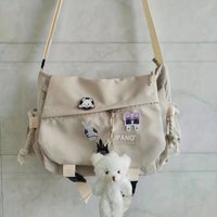 Men's Nylon Crossbody Bag Large Capacity Casual Messenger Bag Student School Bag Travel Business Shoulder Bag