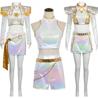 New Movie Cosplay Costume Rumi Zoey Mira White Set Adults Kids Halloween Party Props Stage Show Accessories