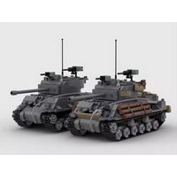 Hot Tank Building Brick Military Armor Vehicle M4A3 Sherman Furys Fighting Car Model Building Blocks Sets Kids Toys Adults Gifts
