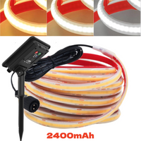 IP68 Waterproof Solar LED Strip Light 24V 320Leds/m COB LED Lights Strip Outdoor Lamp Suitable for Outdoor Courtyard Decoration