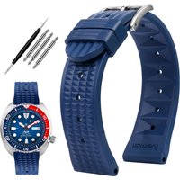 20mm 22mm Rubber Watchband For Seiko IWC Citizen Waffle Strap Bracelets Fashion Universal Mens Diver Silicone Sports Watch Band