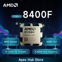 NEW AMD Ryzen 5 8400F 4.2GHz 4NM Socket AM5 L3=16M DDR5 6-Core 12-Thread R5 8400F Processor 65W but No Fan