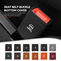Suede Car Seat Belt Base Buckle Protector Cover Auto Accessories For Opel Vectra Zafira Meriva Mokka Grandland Vivaro Antara