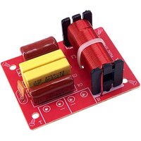 80W 2 Way Hi-Fi Audio Treble Bass Frequency Divider DIY Stereo Sound Speaker Crossover Filters Home Loudspeaker Filter Refit Kit