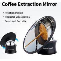 watchget 360° Espresso Shot Mirror Coffee Extraction Reflective Mirror Flow Rate Observation for Bottomless Portafilter Magnetic