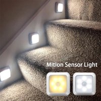 Cabinet Light Motion Sensor Night Light Wall Lamp Closet Cabinet Stair Wireless for Bedroom Corridor Staircase Indoor Decor