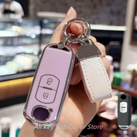 Key Fob Cover Car Keychain Lanyard for Mazda 2 3 6 CX3 CX5 CX6 CX-9 MX5 Car Key Case Accessories