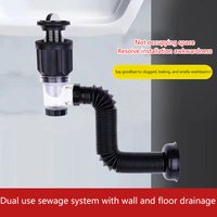 Retractable Sink Drainage Solution; Anti-Smell Feature; Flip Top Design; Bathroom Downspout Anti-Clogging.