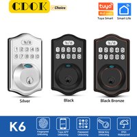 CDOK K6Tuya smart lock, fingerprint lock, password lock, IP65 waterproof, suitable for entrance door