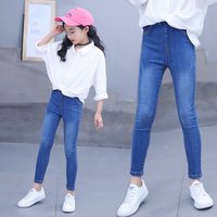 2026 Herbst Winter Teenager Mädchen Jeans Kinder Mode GERADE Bleistifthose 5 6 7 8 9 10 11 12 13 14 Jahre Babyhose Kinder