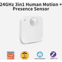 Lincukoo Tuya Zigbee Smart 3in1 Human Motion Presence Sensor Suitable for Tuya and Home Assistant platforms MQTT ZIGBEE3.0