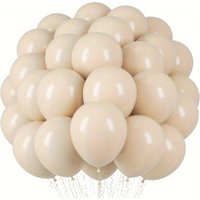 5-inch Sand White Latex Party Balloons for Birthdays Graduations Baby Showers Jungle-themed and Christmas Decorations