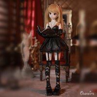 1/4 BJD Doll Coco with Cetta Female Body Anime Misa Toys Hand Made Face Makeup High Quality Gift Artist Dolls