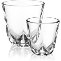 Wacaco Coffee Cup Stellar, Set of Two Glass Cups, 2 oz and 6.5 oz, Espresso Cup Latte Cup