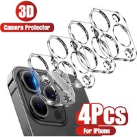 4Pcs Camera Lens Protector Glass For iPhone 17 16 15 14 Pro Max 13 12 11 ProMax Plus Full Cover Protective Glass Camera Film Air