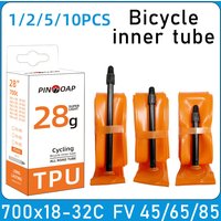 1/2/5/10P Road Bike Inner Tube Ultra Light TPU Inner Tube 700x18-32c Explosion-Proof And Puncture Resistant Essential For Riding