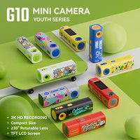 G10 Thumb Mini Camera Lipstick Series 2K HD Portable Sports Camcorder for Students Outdoor Photography Video Long Battery 2026