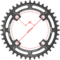 AliExpress NONE DECKAS Round 104BCD 40/42/44/46/48/50/52 T Getande Mountain Bicycle Wiel MTB Bike For 8-12 Speed Crankset Aluminum Chainring