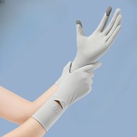 AliExpress NONE Women's Sun Protection Gloves UV Protection Thin Outdoor Cycling Ice Silk Summer Breathable Extended Anti Slip Touch Screen