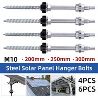 304 Stainless Steel Solar Hanger Bolts for Mounting Solar Panel Height Adjustable Waterproof for Photovoltaic Solar hanger bolts