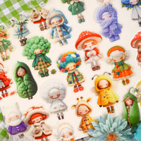 Mr. Paper 3 Packs Kawaii Cute Cartoon Anime Character Theme Stickers DIY Journal Collage Phone Case Diary Scrapbooking Journal