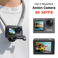 SJCAM SJ6 Ultra 4K Action Camera Dual Screen 6-Axis Gyro Stabilization Sport Cam for Cycling Live Stream Vlogging Skiing Diving