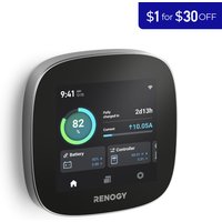 Renogy One Core: All-in-One Off Grid Energy Monitoring Panel with RV Leveling System, Battery Monitoring for Van, Cabin, Boat
