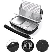 Hard Case for 2024 Mac Mini M4 Carrying Bag for Mac Keyboard Mac Mouse Accessories Electronics Travel Organizer Storage Bag